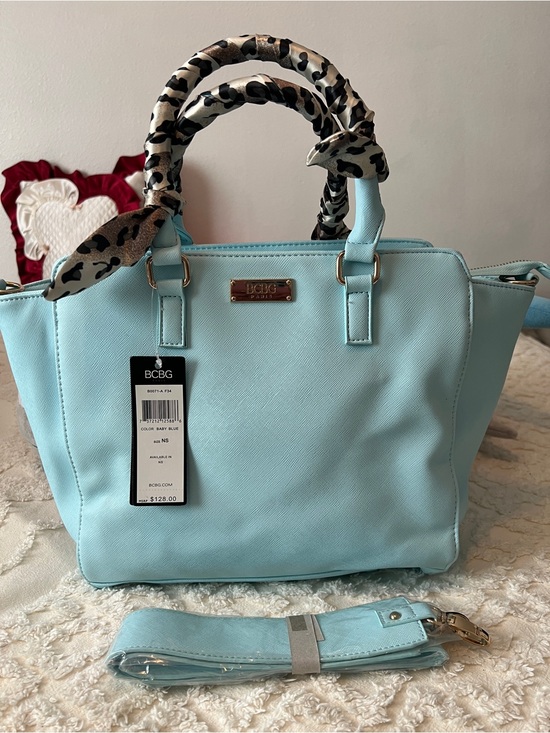 BCBG Paris Handbags - BCBG Paris Baby Blue Satchel